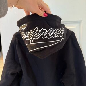 Never worn Supreme Black Hoodie